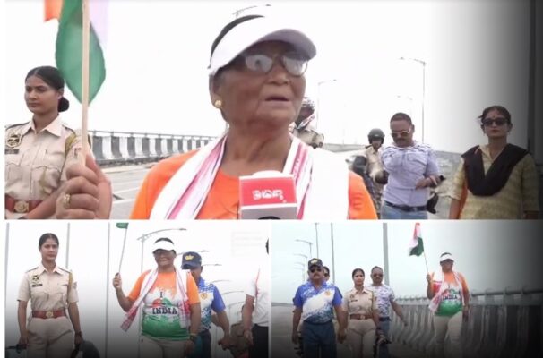 Celebrating Independence Day: 75-Year-Old Woman Embarks on 10 Km Walk ...